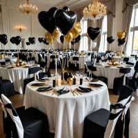 Mariage theme blanc et noir