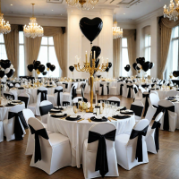 Mariage theme blanc et noir1