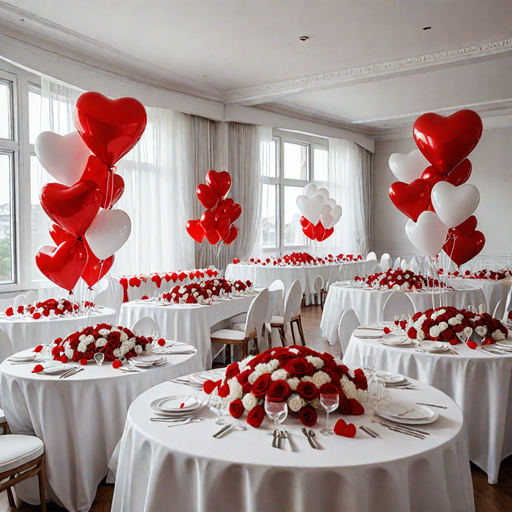 Mariage theme rouge et blanc