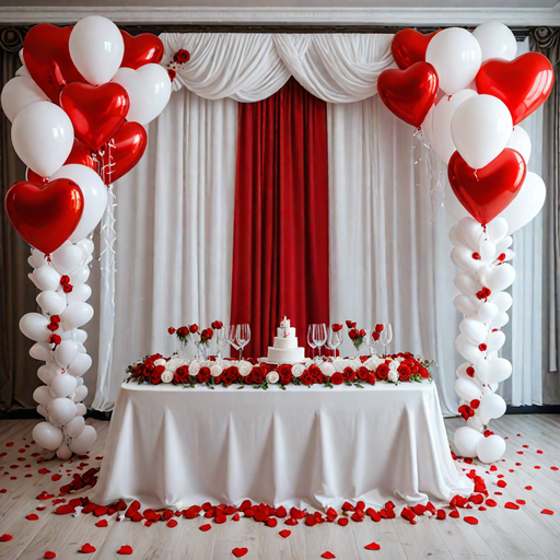 Mariage theme rouge et blanc2